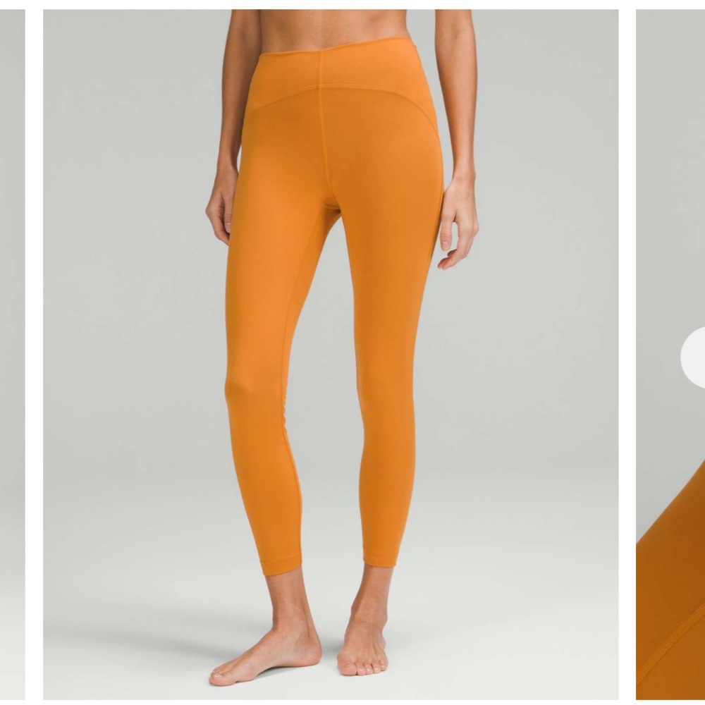 46 - NWT- Lululemon InStill High-Rise Tight 25" -Autumn Orange- size 10